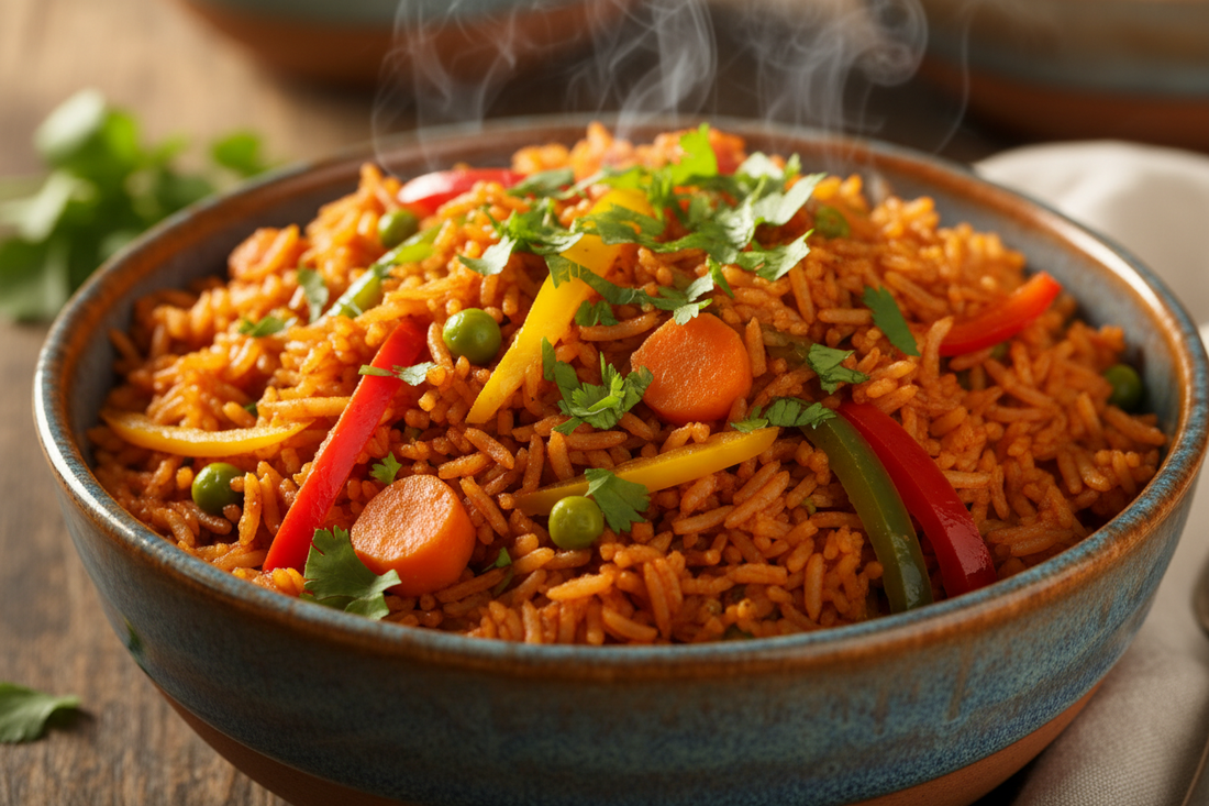 How to Cook Jollof Rice with Vegetables Using Addme Ricemate