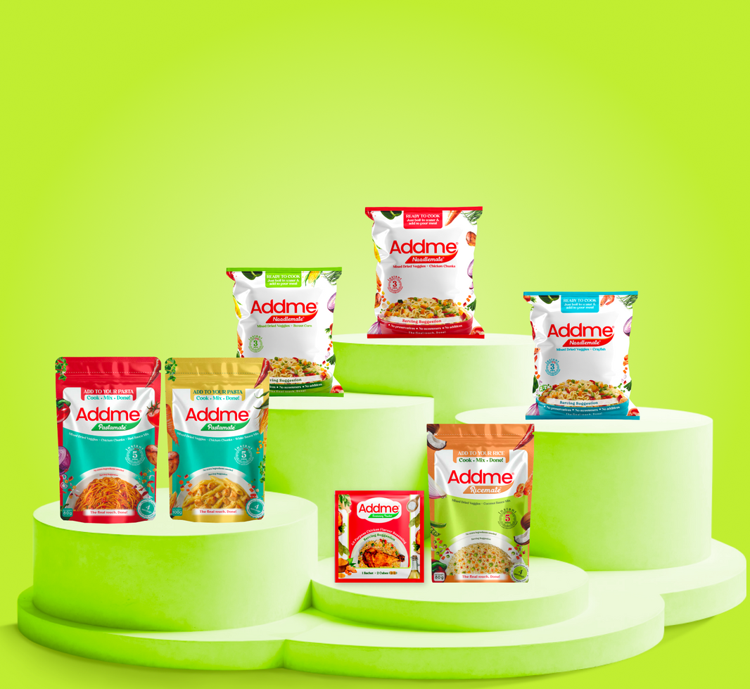 Addme | Upgrade Your Meals in Minutes with Cooking Mates for Rice, Pas